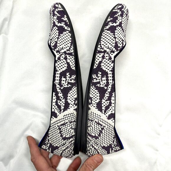 Rothy's The Flat Round Women’s 10 Secret Garden Floral Wisteria Violet Retired - Picture 10 of 10